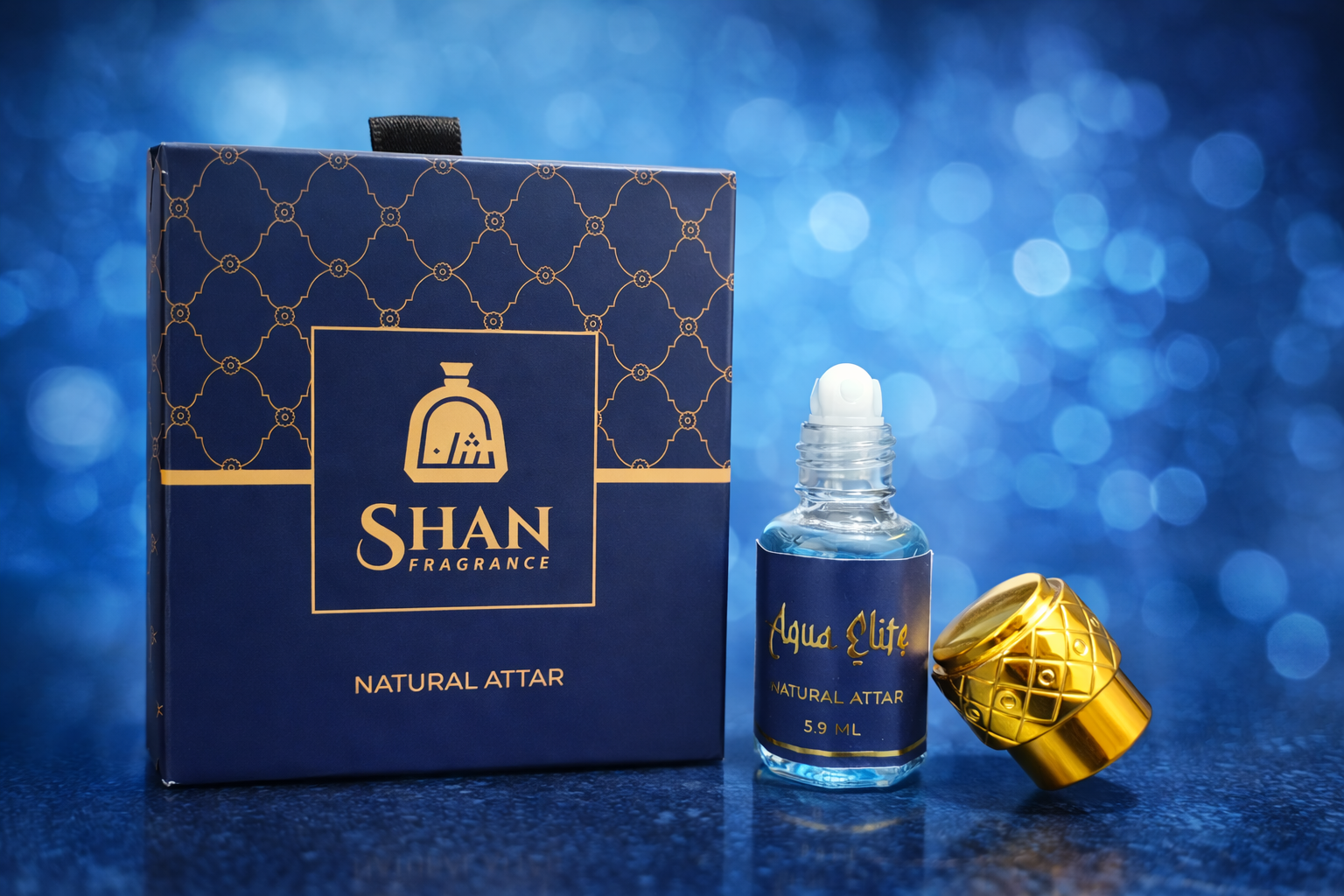 Shan Fragrance Aqua Elite Alcohol Free Attar for Unisex 5.9ML
