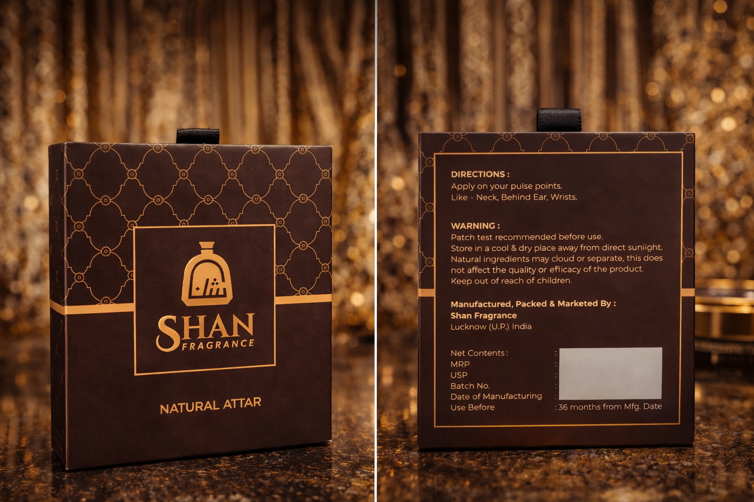 Title: Shan Fragrance Ward Al Oud Attar Non Alcohol Roll-On for Unisex 5.9ML - Image 3